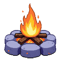fire pit brazier  frost frozen blue