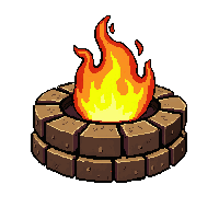 fire pit brazier  unlit and dark