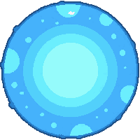 glowing rune light  frost frozen blue