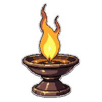 oil lamp  snuffed with smoke wisps