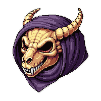 dragon skull  wrapped in cloth
