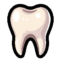 giant tooth  preserved fresh