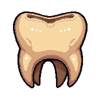 giant tooth  weathered old