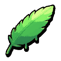 phoenix feather  dripping green slime