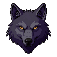 Wolf Head Trophy Petrified To Stone — free pixel art sprite from the Marketplace Monster Trophies collection, transparent PNG