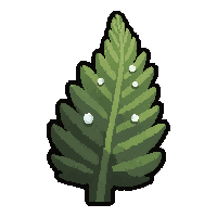 Fern Frond  With Morning Dew Drops — free pixel art sprite from Marketplace Plants Herbs