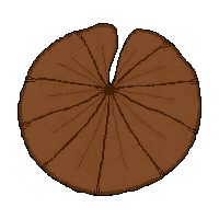 Lily Pad  Dried And Brown — free pixel art sprite from Marketplace Plants Herbs