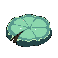 Lily Pad  Frost Covered — free pixel art sprite from Marketplace Plants Herbs