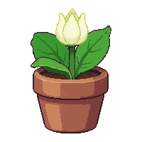 Lily Pad  Potted In Clay Pot — free pixel art sprite from Marketplace Plants Herbs