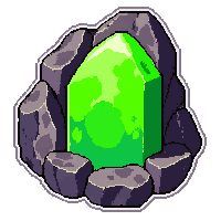 Carved Rock With Rune  Glowing Green Nature Rune — free pixel art sprite from Marketplace Runes Symbols