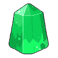magical floating rune symbol  glowing green nature rune