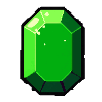 rune crystal  glowing green nature rune