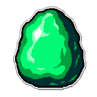 rune marked obsidian  glowing green nature rune