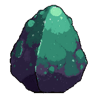rune marked obsidian  moss covered rune