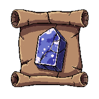 scroll with rune  ancient cracked stone rune