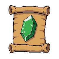 scroll with rune  moss covered rune
