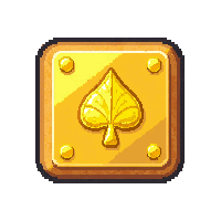 square rune tablet  gold leaf rune