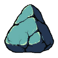 Triangular Rune Ancient Cracked Stone Rune — free pixel art sprite from the Marketplace Runes Symbols collection, transparent PNG