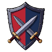 Kite Shaped Knight Shield  With Crossed Swords — free pixel art sprite from Marketplace Shields