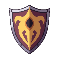 Kite Shaped Knight Shield  With Eye Of Providence — free pixel art sprite from the Marketplace Shields collection, transparent PNG
