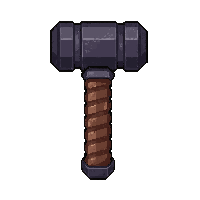 blacksmith mallet  rubber grip modern