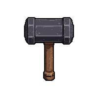 Blacksmith Mallet  Shiny Brand New — free pixel art sprite from Marketplace Tools