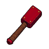 Claw Hammer  Fire Forged Red — free pixel art sprite from Marketplace Tools