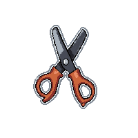 scissors  rubber grip modern