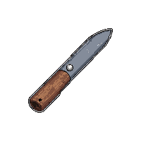 scissors  wooden handle