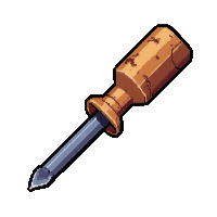 screwdriver  ancient cracked