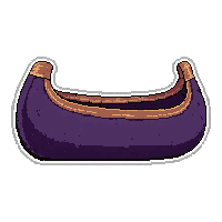 small canoe  magical glowing aura