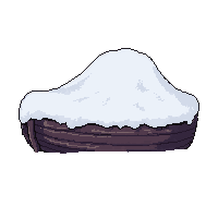 small rowboat  covered in snow