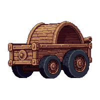 treasure cart  ancient and broken