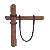 medieval hitching post horse tie wooden