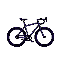Modern Bicycle Simple Two Wheel Pedal — free pixel art sprite from Modern City