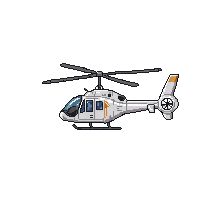 modern helicopter small civilian white