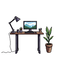 modern laptop computer portable desk