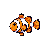 Ocean Clownfish Orange Striped Fish 029 V3 2026 03 25T19 14 54 — free pixel art sprite from Ocean Creatures