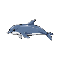 Ocean Dolphin Mammal Friendly Marine 092 V10 2026 03 25T19 14 54 — free pixel art sprite from Ocean Creatures