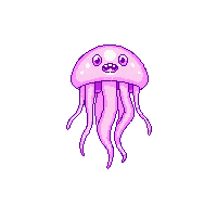 Ocean Jellyfish Blob Stinging Creature 004 2026 03 25t19 14 54 — free pixel art sprite from the Ocean Creatures collection, transparent PNG