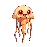 Ocean Jellyfish Blob Stinging Creature 014 V2 2026 03 25t19 14 54 — free pixel art sprite from the Ocean Creatures collection, transparent PNG