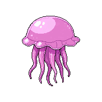 Ocean Jellyfish Blob Stinging Creature 044 V5 2026 03 25t19 14 54 — free pixel art sprite from the Ocean Creatures collection, transparent PNG