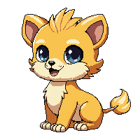 baby griffin small eagle head lion body cute