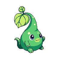leaf small green plant creature cute