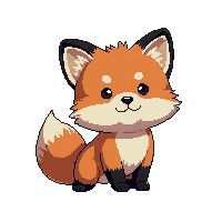red panda small orange fluffy tail cute