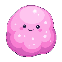 slime pet pink round bouncy blob cute