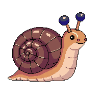 snail small brown shell slow cute garden