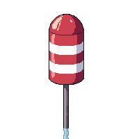 pirate buoy floating marker red white striped