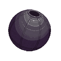Pirate Cannonball Iron Round Heavy Projectile — free pixel art sprite from Pirate