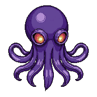 Pirate Davy Jones Squid Face Barnacles Dark — free pixel art sprite from the Pirate collection, transparent PNG